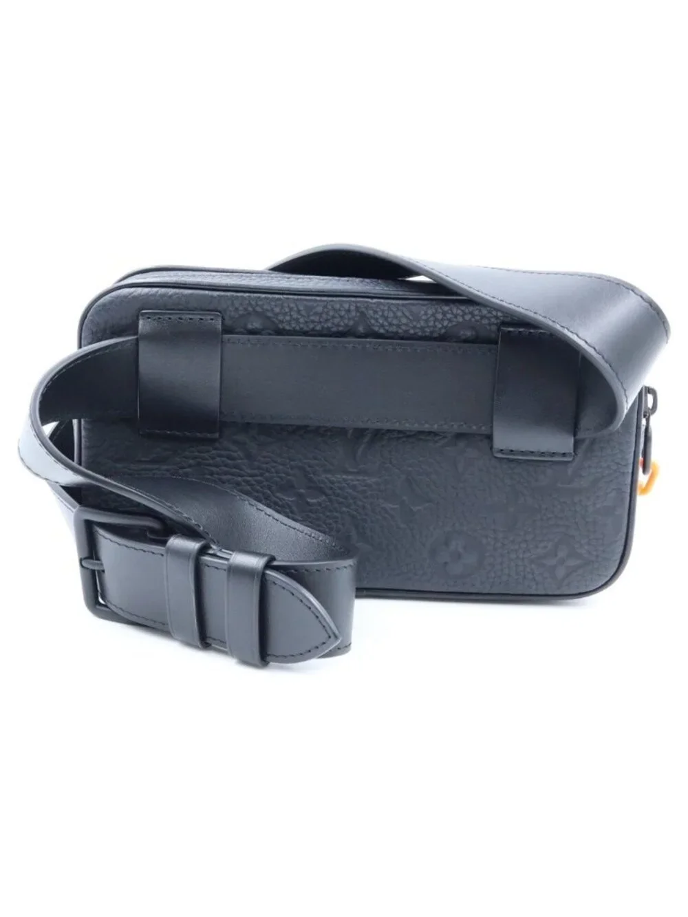 Louis Vuitton Taurillon Monogram Pochette Volga Waist Bag Noir Leather